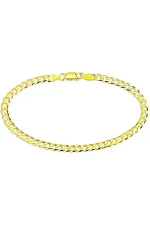 Bruno Banani Armband Schmuck Geschenk Silber 925 Armschmuck Armkette Panzerkette gelb|goldfarben 19