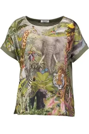 Princess goes Hollywood T-Shirt Damen T-Shirt JUNGLE (1-tlg) bunt 34