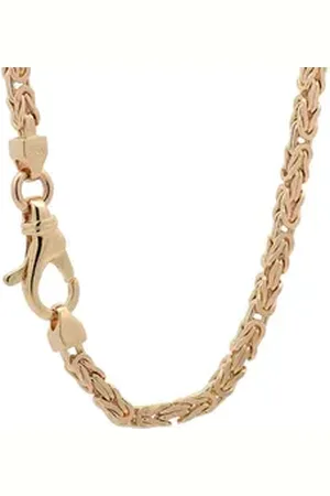 HOPLO Goldkette Goldkette Königskette Länge 21cm - Breite 2,5mm - 750-18 Karat Gold, Made in Germany goldfarben 21 cm Armkette Herren