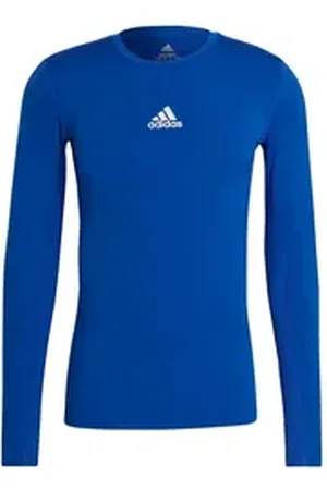 adidas Performance Funktionsshirt Performance Techfit Shirt langarm Atmungsaktivität blau L