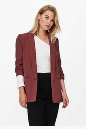 ONLY Kurzblazer ONLELLY 3/4 LIFE BLAZER TLR NOOS mit 3/4 Ärmel braun 42 (XL)