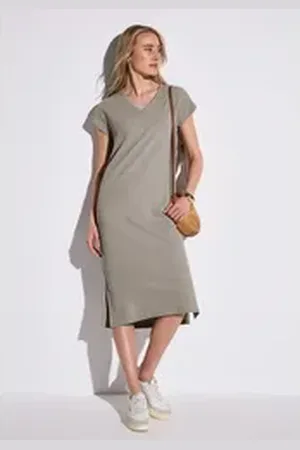 Street one Midikleid soft und trageangenehm beige 44