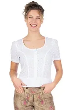 Hammerschmid Trachtenbluse Trachtenbluse - MANUELA 2 - weiß weiß 40