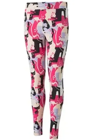PUMA Funktionstights Mädchen Tight G ESS+ STREET ART AOP Tight G 673513 rosa 164