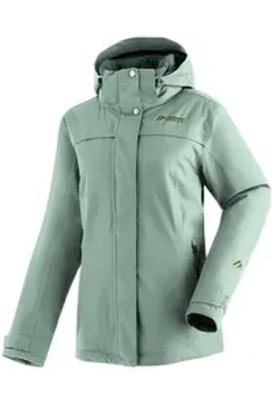 Maier Sports Funktionsjacke Lisbon Damen Jacke, warm wattierte Winterjacke, wind/wasserdicht, Regular Fit grün 46
