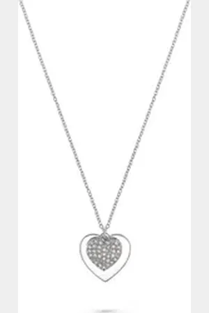 FAVS Collier Damen-Kette 925er Silber 38 Zirkonia silberfarben