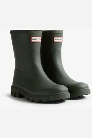 Hunter Hunter DOWNPOUR SHORT BOOT Gummistiefel grün 37 EU