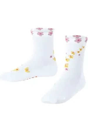 Falke Kurzsocken Beautiful Butterflies (1-Paar) mit nachhaltiger Baumwolle weiß 19-22