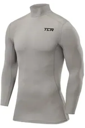 TCA Funktionsshirt Jungen Kompressions Thermoshirt, Langarm, Grau, 140 (8-10 Jahre) (1-tlg) grau 8-10 Jahre
