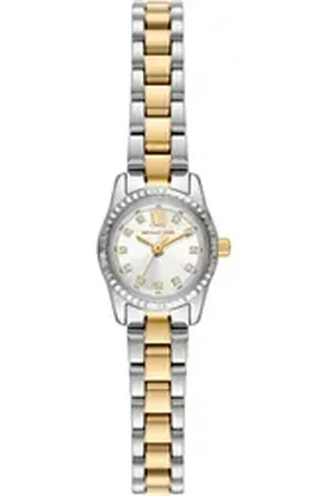 Michael Kors Quarzuhr PETITE LEXINGTON 19 mm MK4903, Armbanduhr, Damenuhr, Edelstahlarmband, analog, Glassteine goldfarben