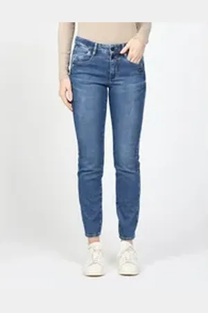 Gang Slim-fit-Jeans Jeans Slim Fit 94SANA CROPPED blau 28