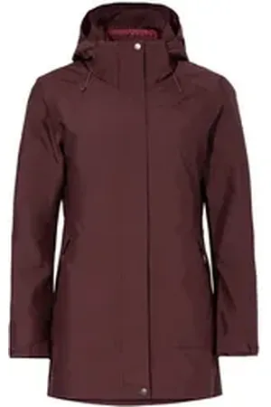 Vaude Outdoorjacke Damen Doppeljacke IDRIS 3-IN-1 PARKA (1-St) grau|grün 36