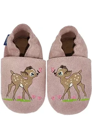 Beck Krabbelschuh Flecki Krabbelschuh Rutschfeste Rauledersohle für sicheren Halt rosa 16-17 EU