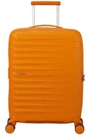 American Tourister ® Hartschalen-Trolley FASTFORWARD, verschiedene Größen und Farben, 4 Rollen, Hartschalen-Koffer personalisierbar TSA-Schloss Volumenerweiterung orange 40 cm x 55 cm x 20 cm