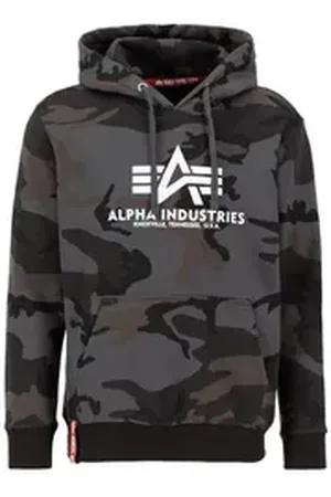 Alpha Industries Hoodie Men - Hoodies Basic Hoodie Camo bunt L