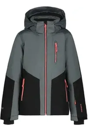 Icepeak Skijacke LANETT JR (1-St) mit dezenten Logoschriftzügen schwarz 164