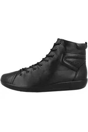 Ecco Soft 2.0 Damen Schnürschuh schwarz 39 EU