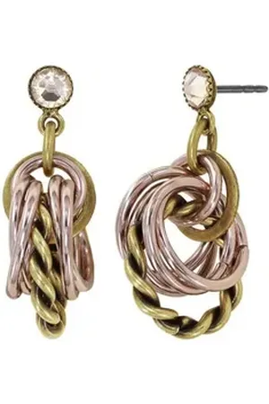 Konplott Paar Ohrstecker : pendelnde Ohrstecker Kaleidotropical beige|rosa