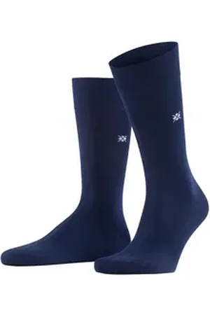 Burlington Socken Dublin (1-Paar) mit feiner Baumwolle blau