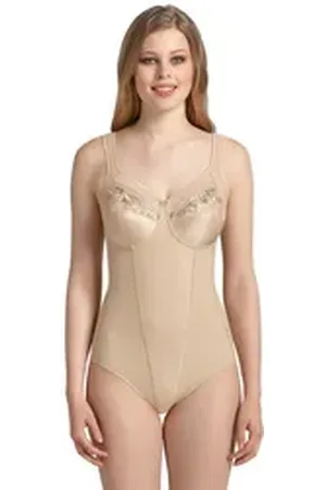 Anita Since 1886 Corsage Safina transparente Stickereien, Entlastungsträger und formender Bauchbereich beige 75
