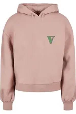Merchcode Kapuzenpullover Damen Ladies Grand Collage Organic Oversized Hoodie (1-tlg) rosa XS