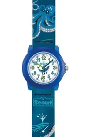 Scout Quarzuhr Kinderuhr Blue Sea aus Kunststoff, blau blau