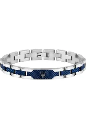 Maserati Edelstahlarmband Iconic JM419ASC02 Armband für Herren Edelstahl/Blau
