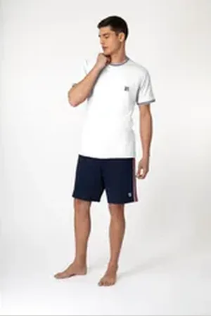 Fila Pyjama (Set, 2 tlg) mit sportlichem Logo-Detail bunt XXL