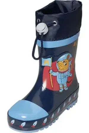 Playshoes Gummistiefel Gummistiefel die Maus Weltraum, Größe: 28/29, Farbe: marine blau