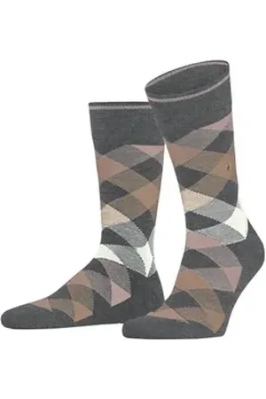 Burlington Socken Newcastle (1-Paar) mit hohem Schurwoll-Anteil grau