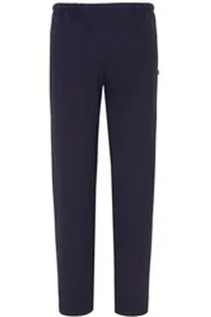 HAJO Jogginghose Basic (1-tlg) Freizeit / Jogginghose - Baumwolle - Zwei Hosentaschen blau 42