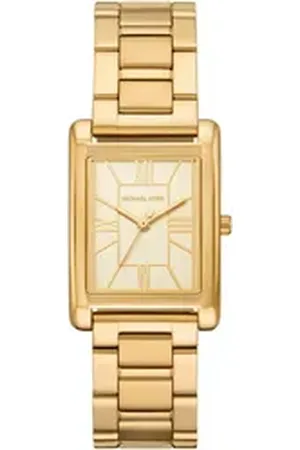 Michael Kors Quarzuhr ESSEX MK4904, Armbanduhr, Damenuhr, Edelstahlarmband, analog goldfarben