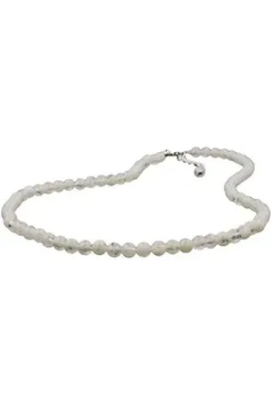 GALLAY Perlenkette Kette 6mm Perle Kunststoff kristall-creme 40cm (1-tlg)