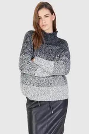 Marc Aurel Strickjacke mit Farbverlauf schwarz 40