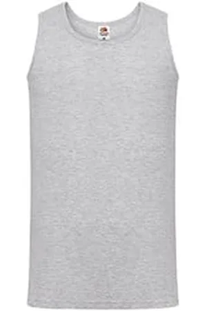 Fruit Of The Loom Tanktop Männer Muskelshirt Herren / ärmelloses Shirt im 1er/2er-Set (1-tlg) Gr. S bis 5XL - verschiedene Farben grau 3XL