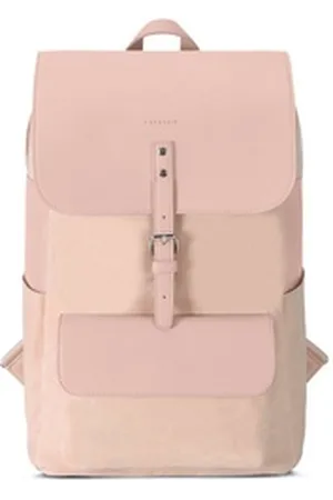 Expatrié Cityrucksack ELLA Rucksack Damen, Laptop Fach, Tagesrucksack, Magnetverschluss, Laptopfach, Wasserabweisend rosa