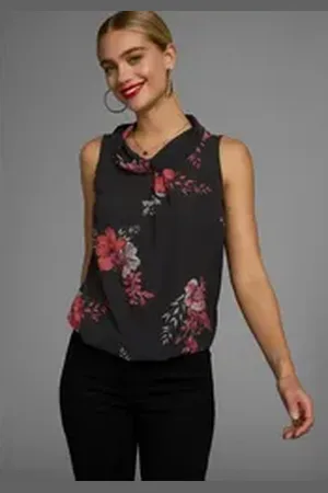 Laura Scott Blusentop mit verschiedenen Designs rot|schwarz 44