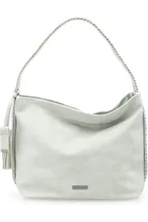 Tamaris Henkeltasche Nadya (Set), Damen Handtasche Hobo Bag L Henkeltasche Flechtgriff grün