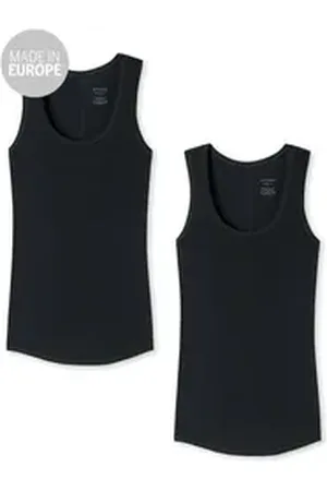 Schiesser Tanktop Personal Fit (2-tlg) schwarz XL
