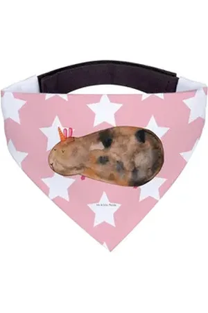 Mr. & Mrs. Panda Hundefliege Einhorn Meerschweinchen - Rot Pastell - Geschenk, Unicorn, Hunde, Ein, Polyester rot L | 33 cm x 33 cm