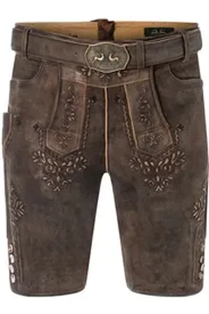 Wiesnkönig Trachtenlederhose Lederhose Fritz braun 48