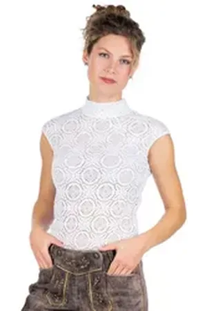 Hammerschmid Trachtenshirt Blusenshirt - ISABELL - weiß weiß 40