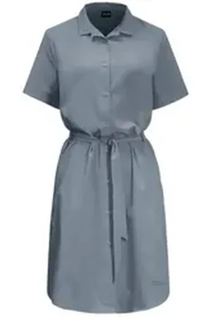 Jack Wolfskin Sommerkleid Damen Sommerkleid (1-tlg) grau XL