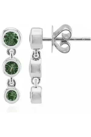 Cavill Ohrring-Set Kenianischer Tsavorit Sterling Tropfenohrringe, 0,595ct (2-tlg) grün|silberfarben