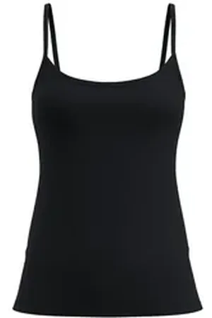 Calida Spaghettitop Essential Cotton Damen (1-tlg) schwarz L (48/50)