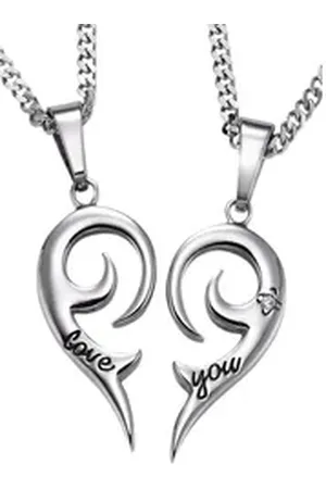 Firetti Schmuckset Multipack Schmuck Geschenk Halsketten LIEBE (4-tlg), mit Zirkonia (synth) silberfarben