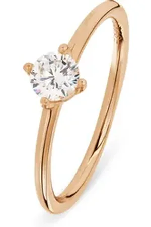 ESPRIT Silberring Damen-Damenring 925er Silber 1 Zirkonia, Zirkonia, synthetisch rosa 52