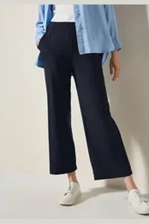 CECIL Culotte Style Neele, weicher Viskosemix mit Stretchanteil blau XS (36)