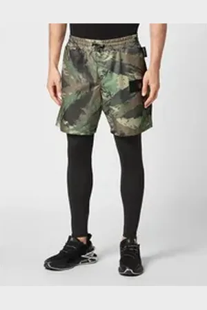 Philipp Plein Sporthose Camouflage schwarz S