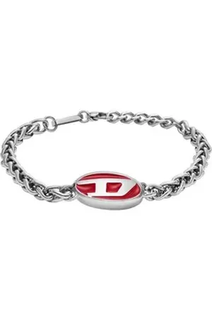 Diesel Edelstahlarmband Herren-Armband Edelstahl silberfarben